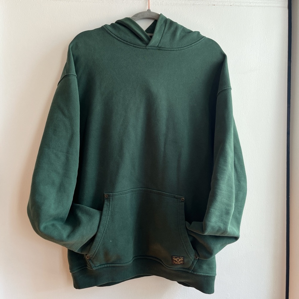 P&Co Carver Heavy Workwear Green Hoodie